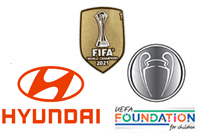 UCL Champion 20-21 Badge(chelsea)&Foundation&Club World Cup 2021 Badge&Hyundai Sponsor